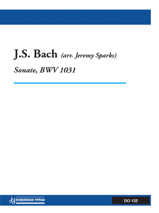 Book cover for Sonate BWV 1031