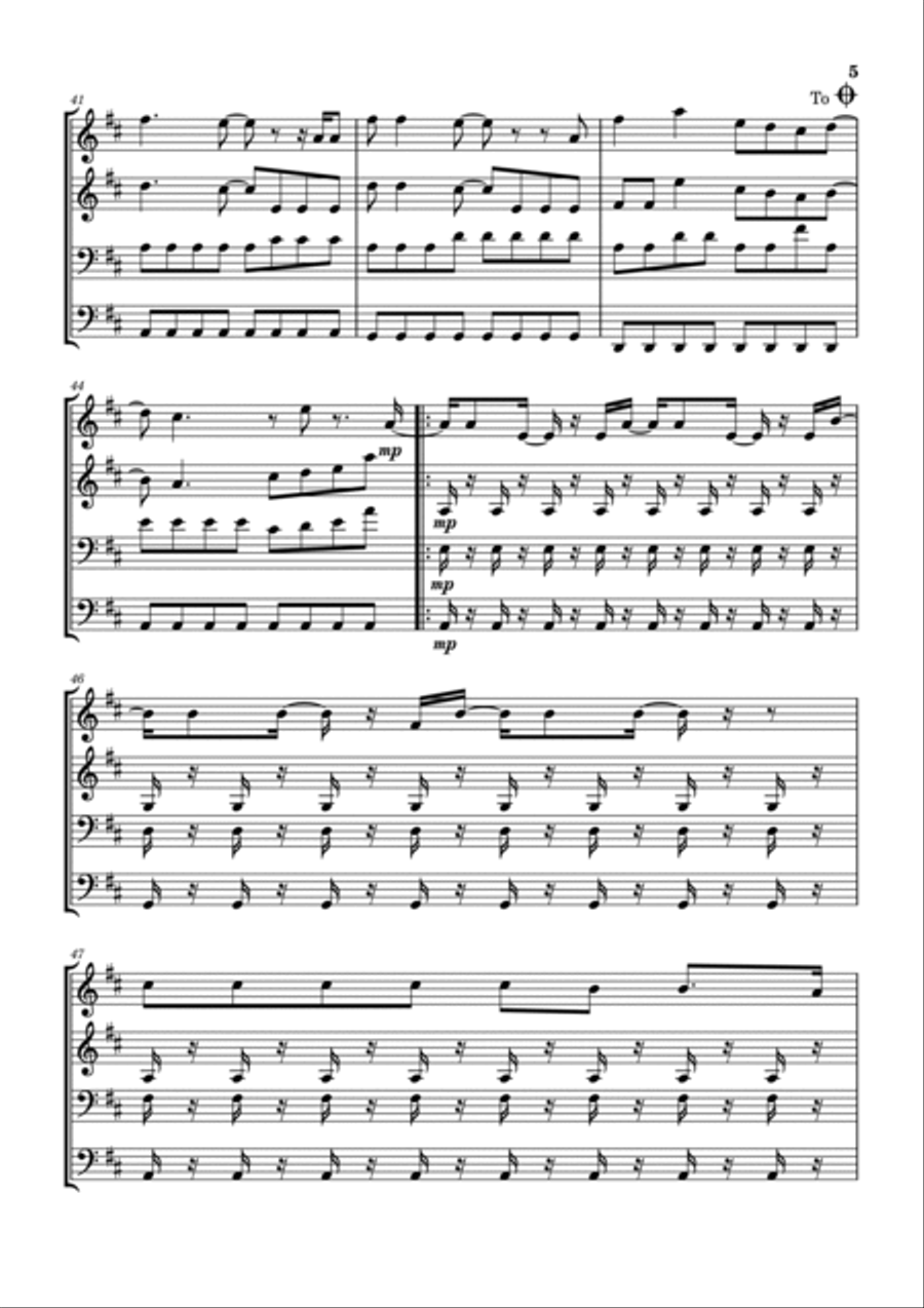 Shine Like Stars Shine Like Stars Brass Ensemble scores gallery preview page 6