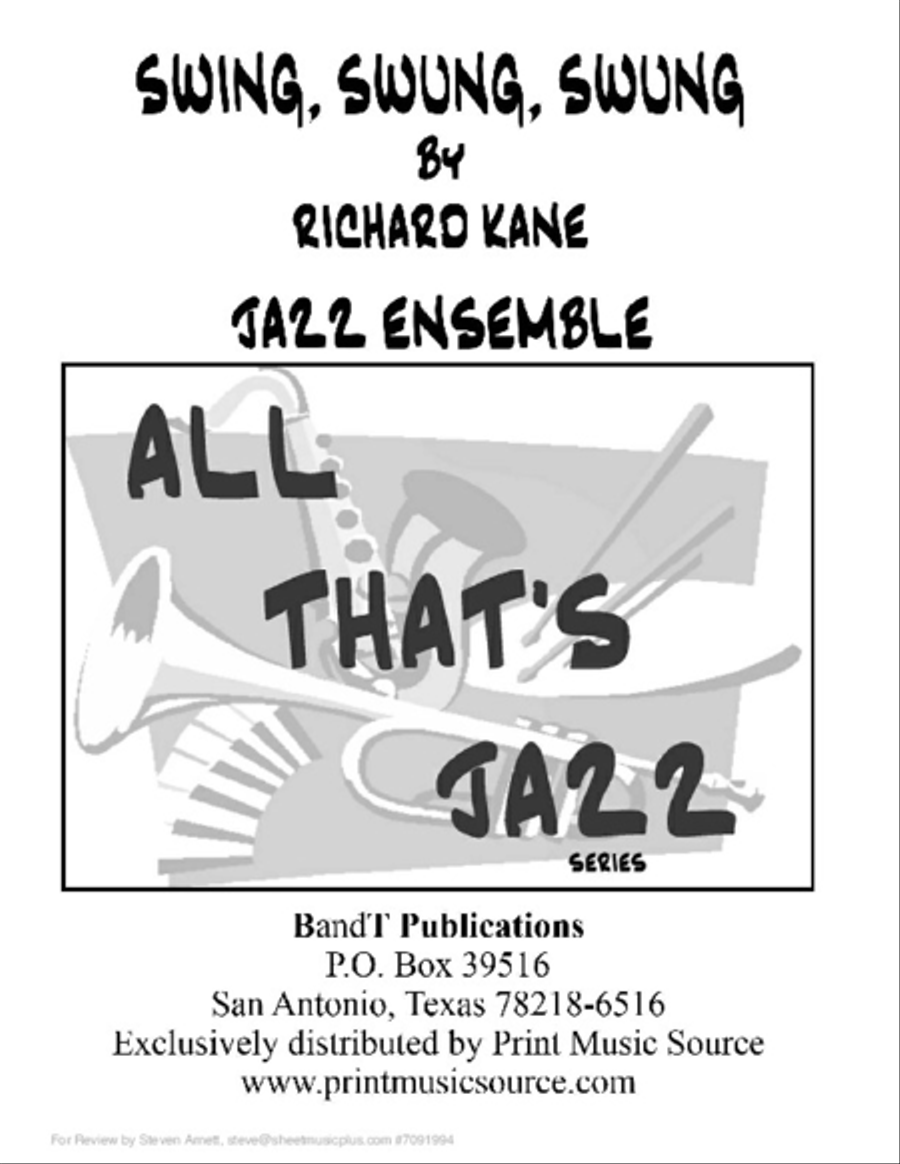 Swing, Swung, Swung Jazz Ensemble scores gallery preview page 1