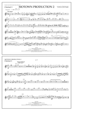 Motown Production 2 (arr. Tom Wallace) - Clarinet 1