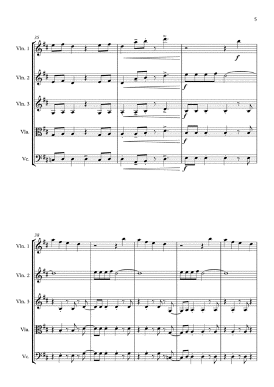Shake It Off String Quartet scores gallery preview page 5