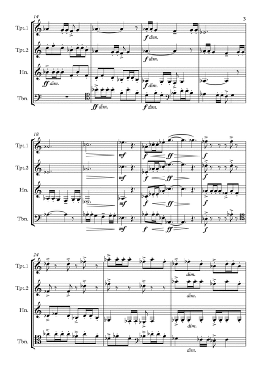 Fanfare in Canon - Score Only image number null