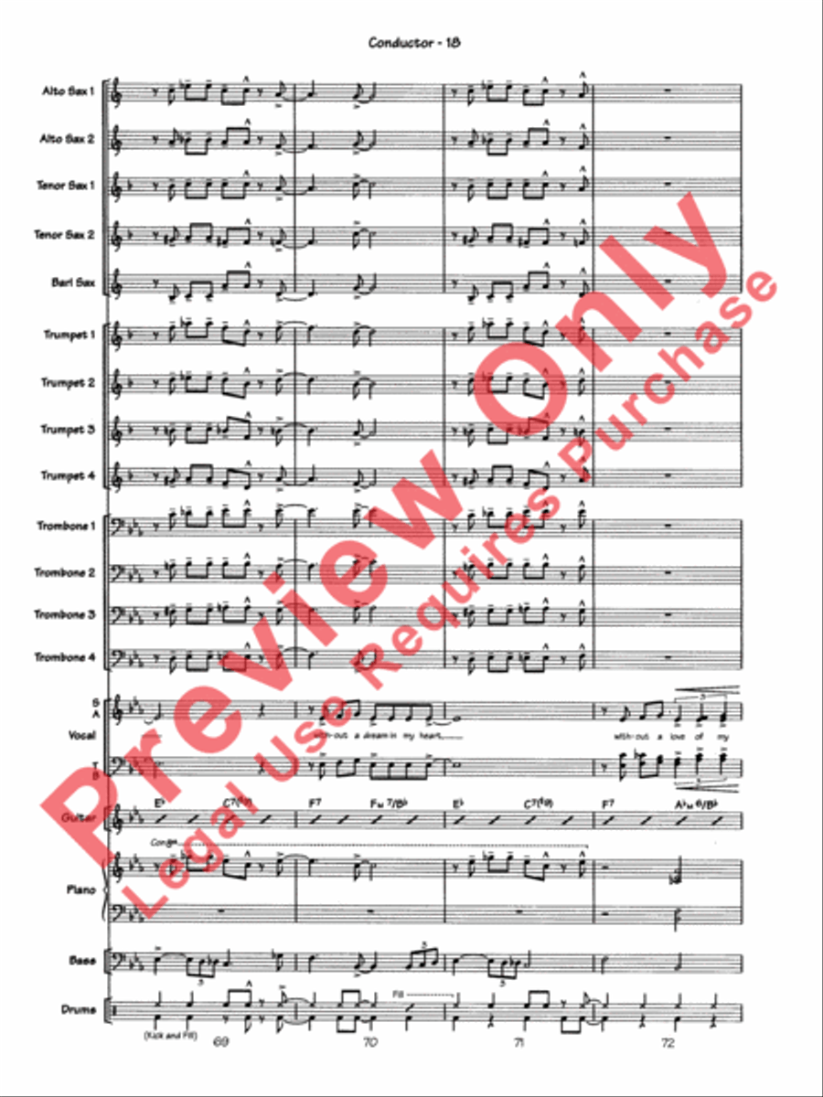 Blue Moon Jazz Ensemble scores gallery preview page 21