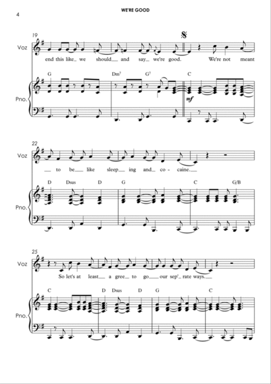 We're Good We're Good Voice scores gallery preview page 4