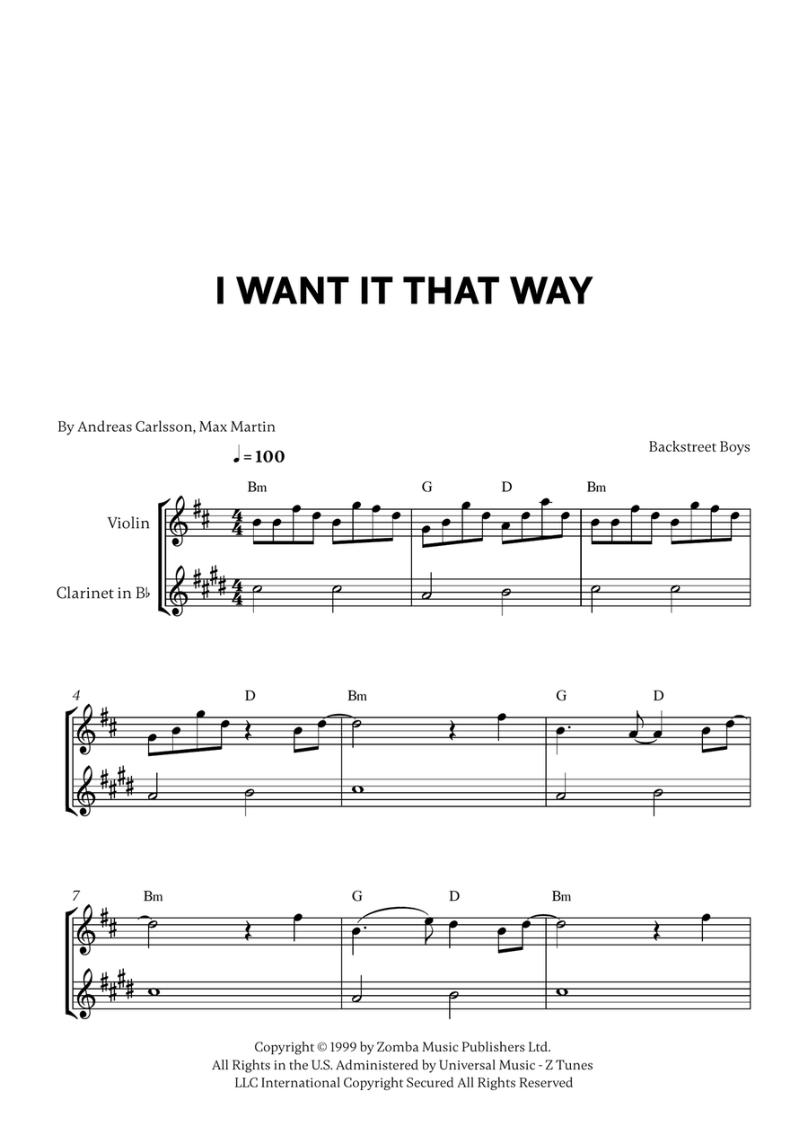 I Want It That Way