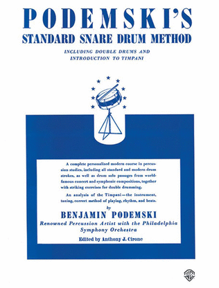 Book cover for Podemski's Standard Snare Drum Method