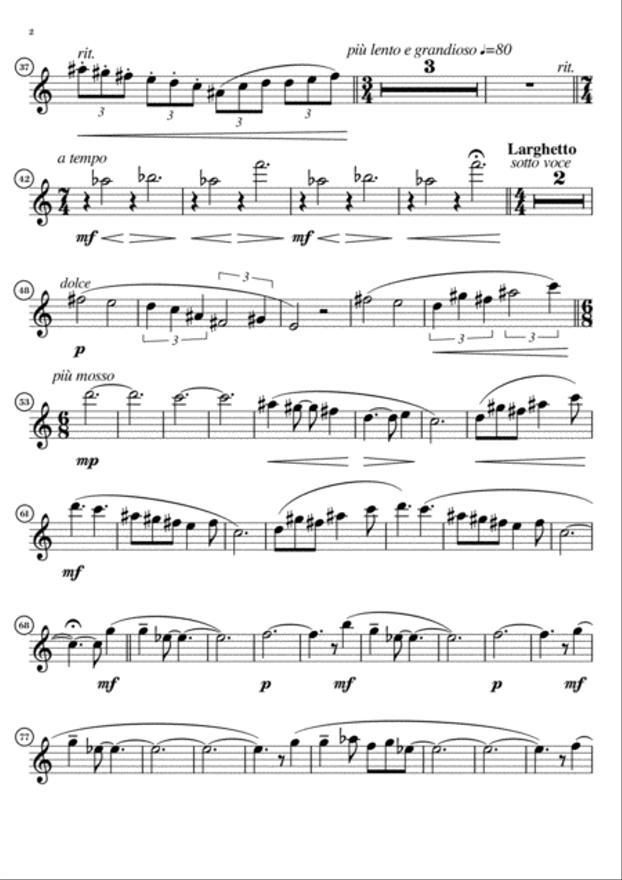 Waterwheel - Parts for Woodwind and Harp Woodwind Quartet scores gallery preview page 3