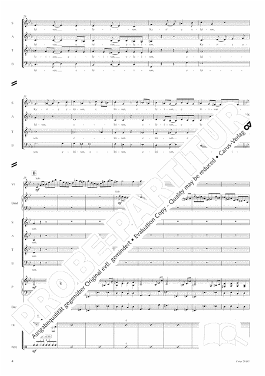 Missa latina 4-Part scores gallery preview page 5