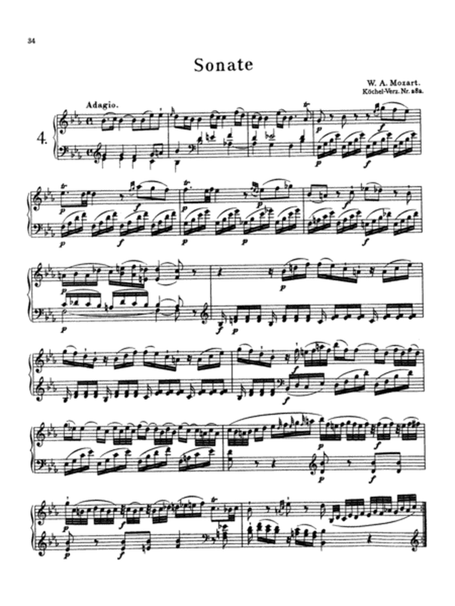 Mozart: Piano Sonata No. 4 in E-flat Major