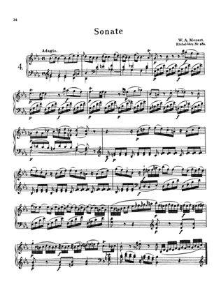 Book cover for Mozart: Piano Sonata No. 4 in E-flat Major