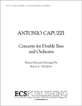 Book cover for Concerto in F for Double Bass and Orchestra (Additional Full Score)