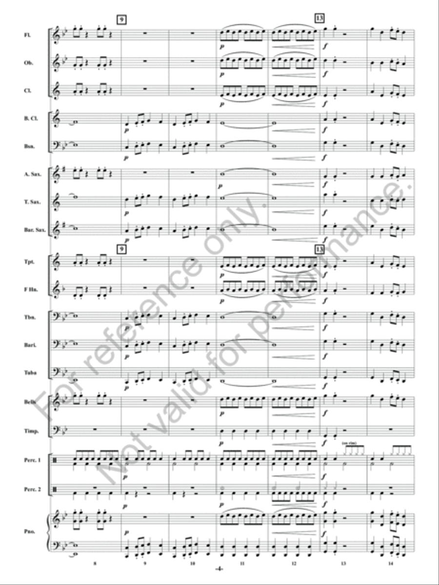 Vulcan Rising! Concert Band scores gallery preview page 5