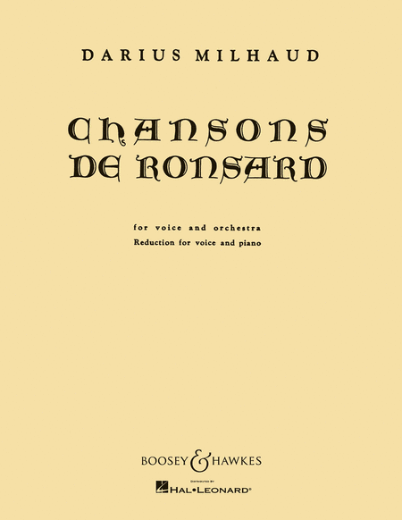 Chansons De Ronsard