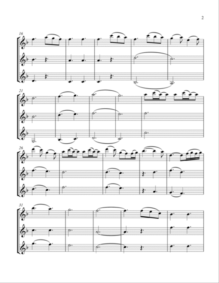 A Thousand Years Clarinet Trio scores gallery preview page 3