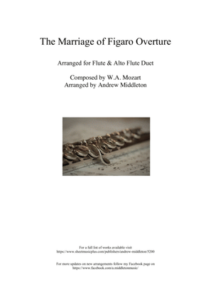 Book cover for The Marriage of Figaro Overture for Flute Duet