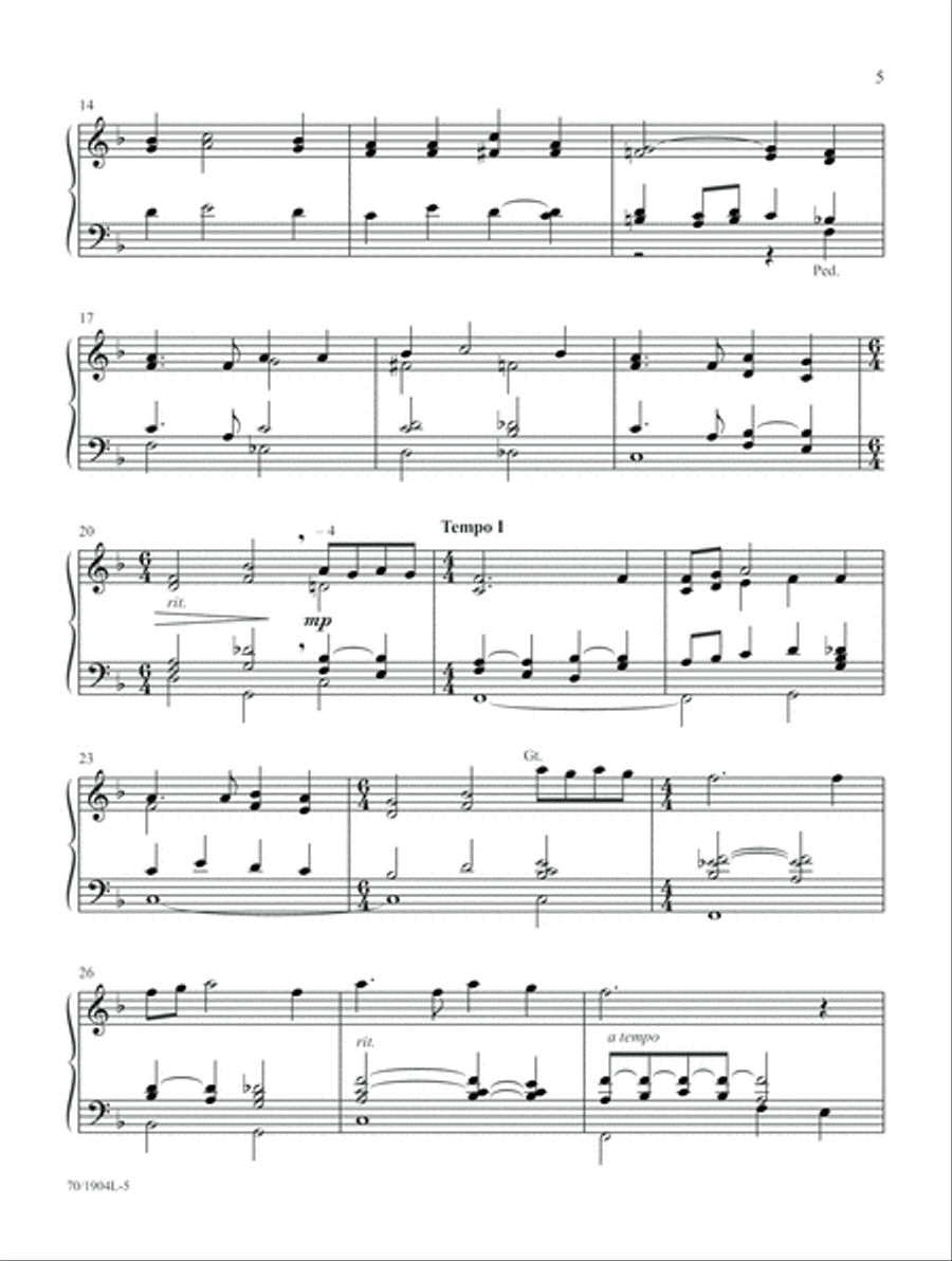 And Through Eternity I'll Sing On Organ scores gallery preview page 5