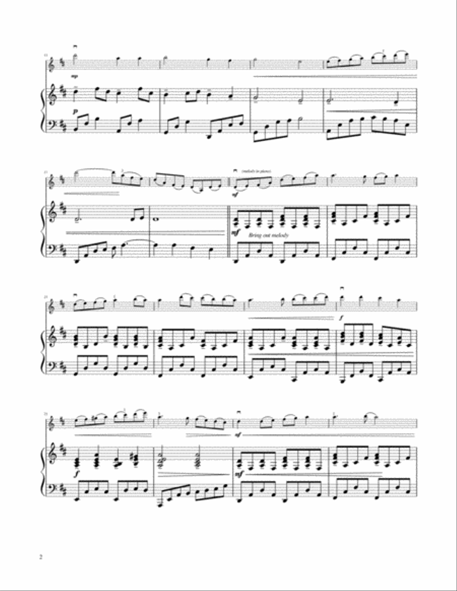 Holy, Holy, Holy - Violin Solo with Piano Accompaniment Violin Solo scores gallery preview page 3
