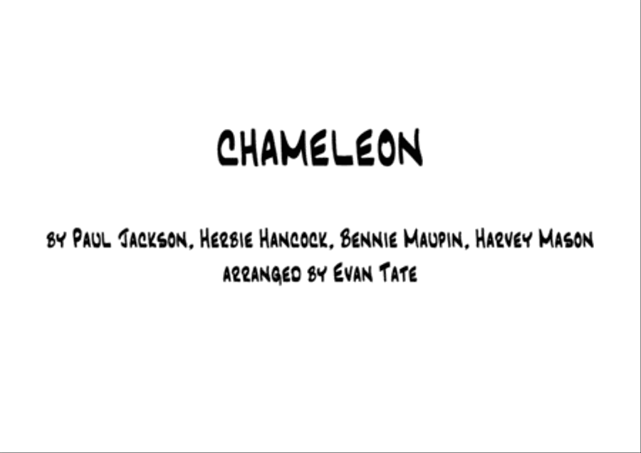 Chameleon Chameleon Large Ensemble scores gallery preview page 1