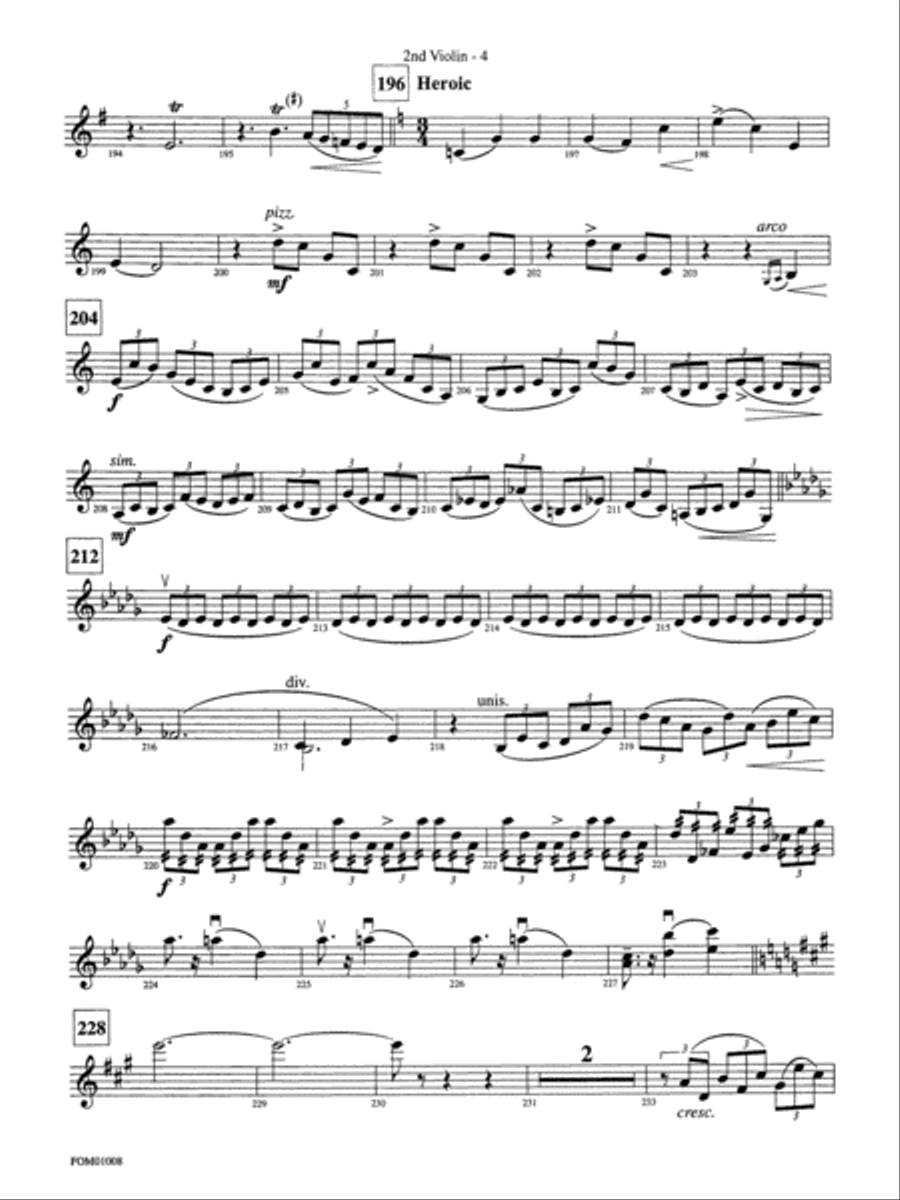 Harry Potter Symphonic Suite: 2nd Violin Full Orchestra scores gallery preview page 4