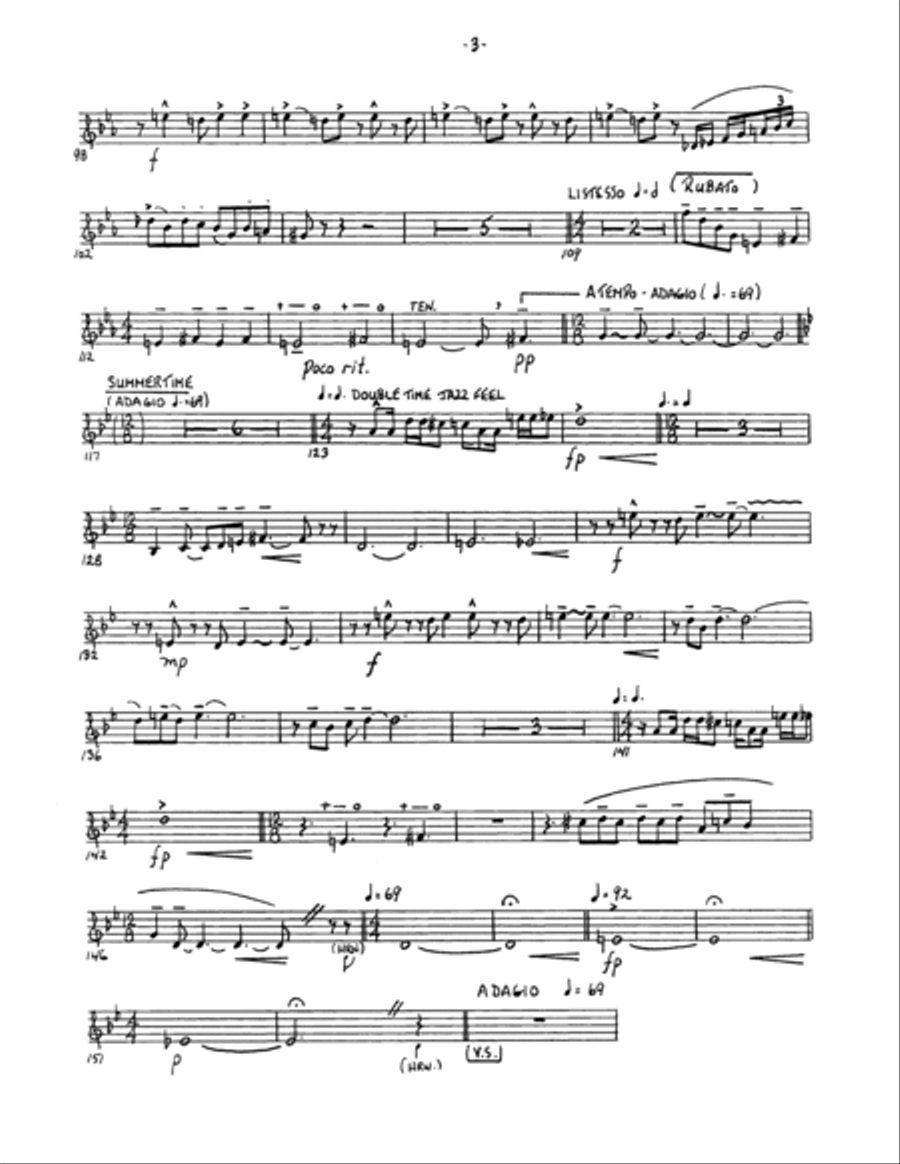Porgy and Bess Suite - Bb Trumpet 2 (Brass Quintet) Brass Quintet scores gallery preview page 3
