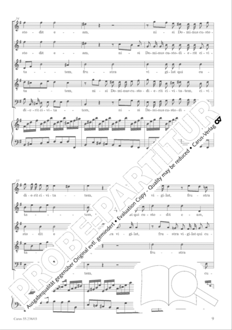 Nisi Dominus Nisi Dominus SSATB scores gallery preview page 12