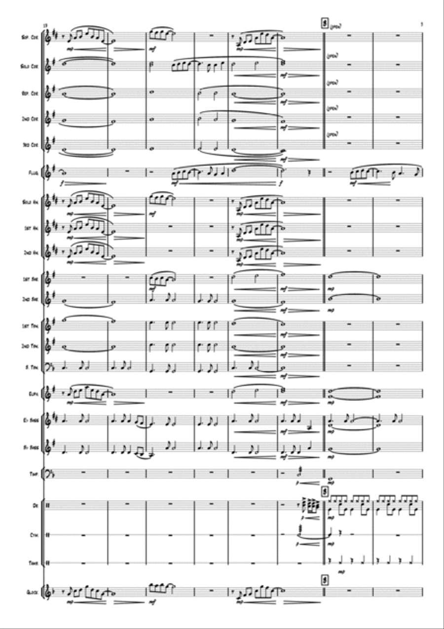 The Wind Beneath My Wings Brass Band scores gallery preview page 3
