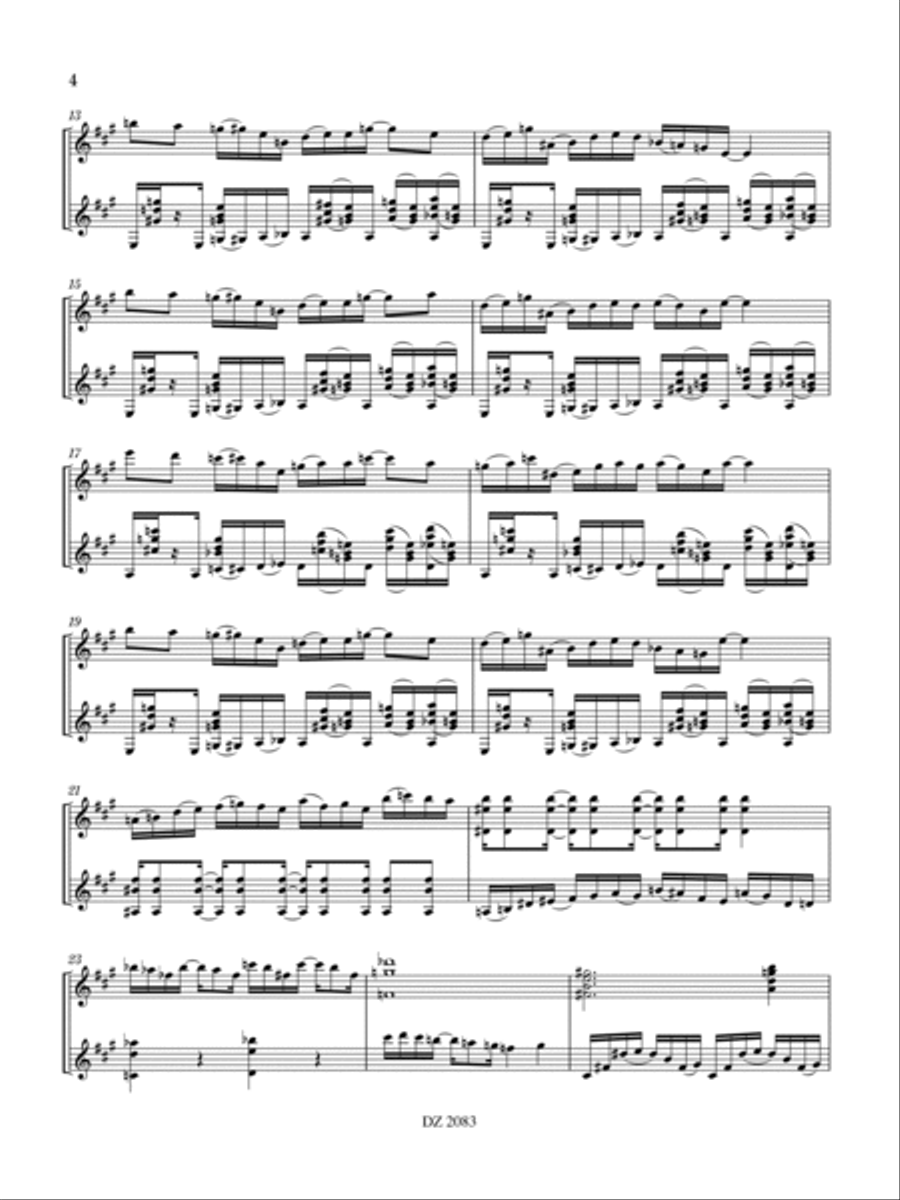Funky Sonata Electric Guitar scores gallery preview page 4