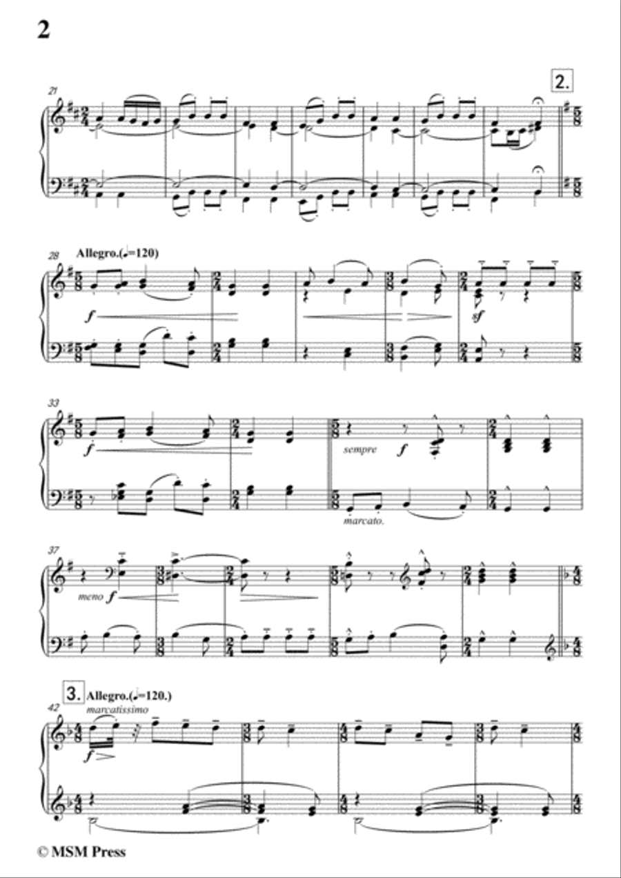 Bartók-Romanian Christmas Carols, Sz.57 Serie I,for Piano Piano Solo scores gallery preview page 4