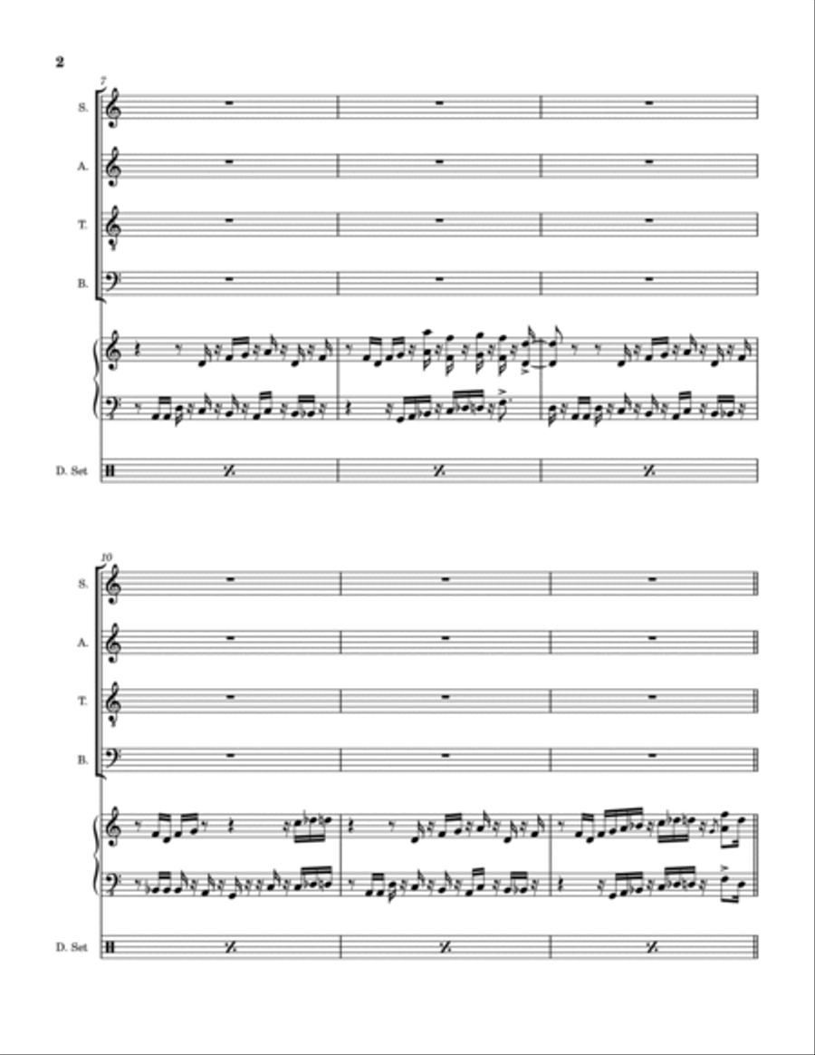 J.a.m. Just A Minute 4-Part scores gallery preview page 3