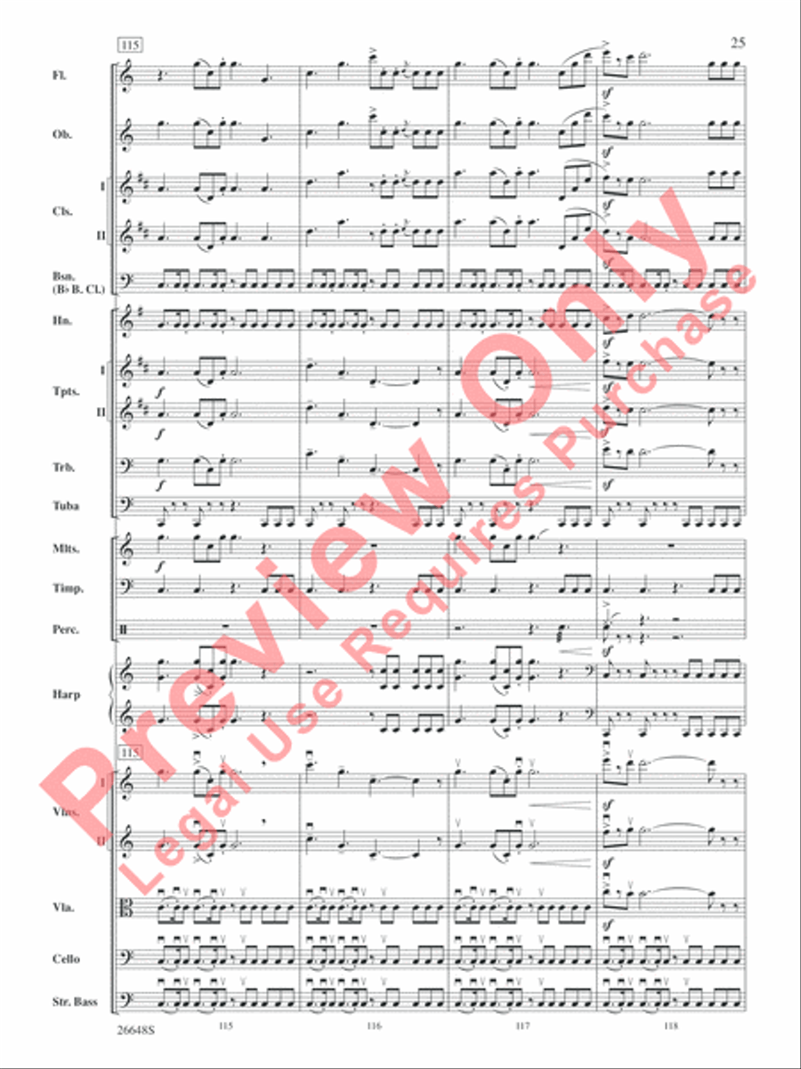 Superman Returns Full Orchestra scores gallery preview page 26