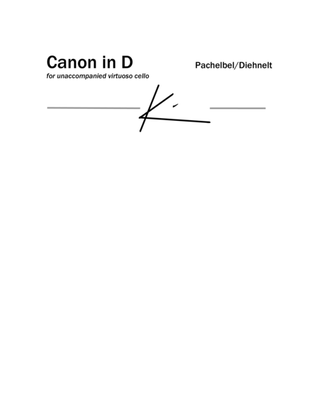 Pachelbel: Canon in D for Unaccompanied virtuoso cello