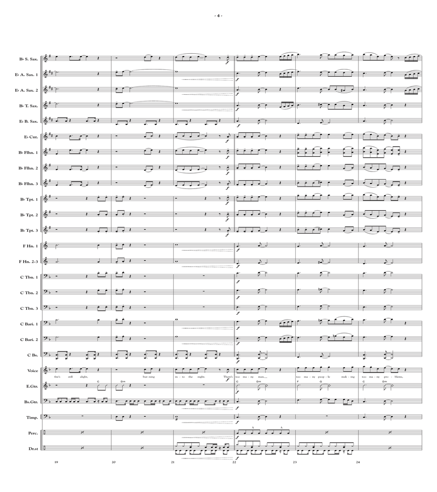 A Tribute To Genesis Fanfare Band scores gallery preview page 5
