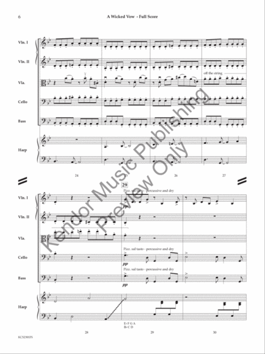 Wicked Vow String Orchestra scores gallery preview page 7