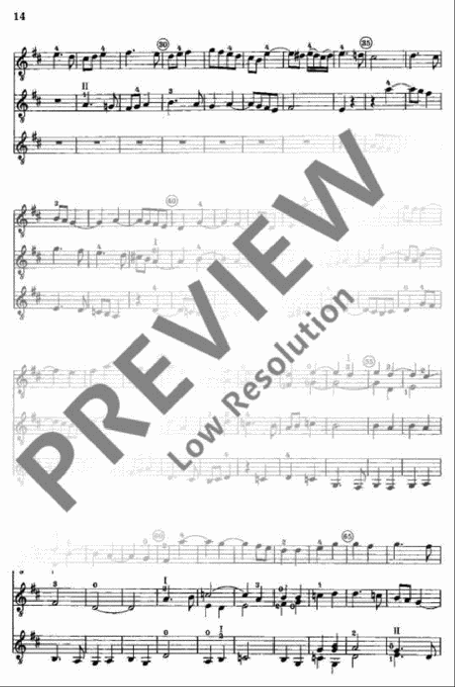 Alte Lautenmusik Guitar Ensemble scores gallery preview page 15