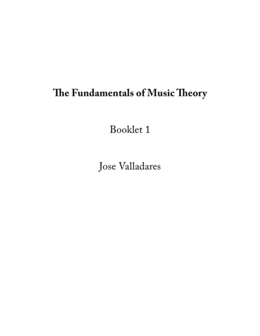 The Fundamentals of Music Theory - Booklet 1