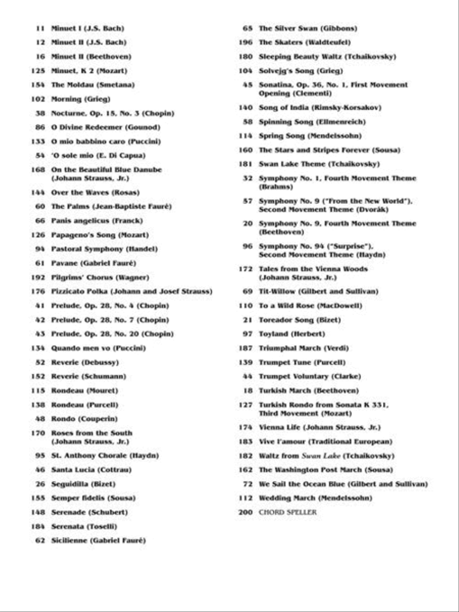The Easy Classical Fake Book Acoustic Guitar scores gallery preview page 7