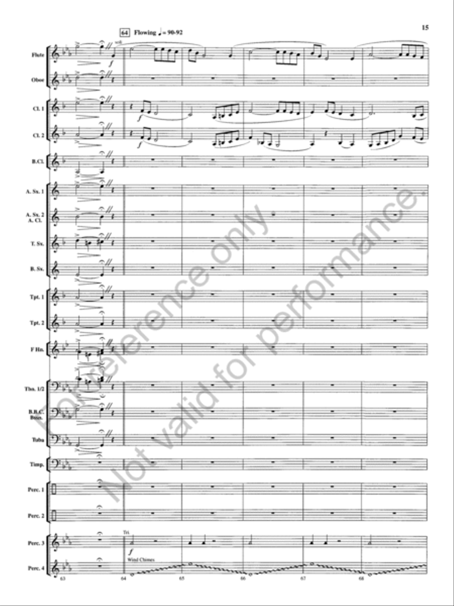 Tempest Rising Concert Band scores gallery preview page 16
