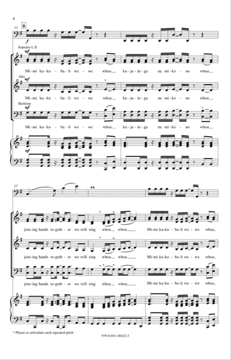 Mimi Kukubali Wewe Mimi Kukubali Wewe 4-Part scores gallery preview page 4
