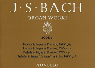 Book cover for J.S. Bach: Organ Works Book 6