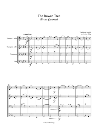 Book cover for The Rowan Tree (Brass Quartet)