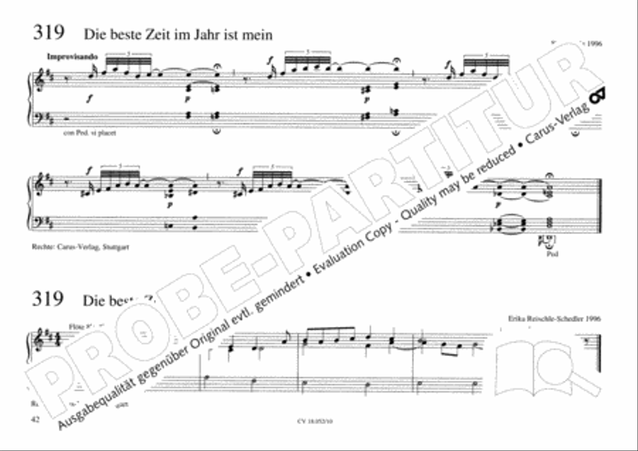 Esslinger Orgelbuch, Bd I-III Organ Solo scores gallery preview page 59