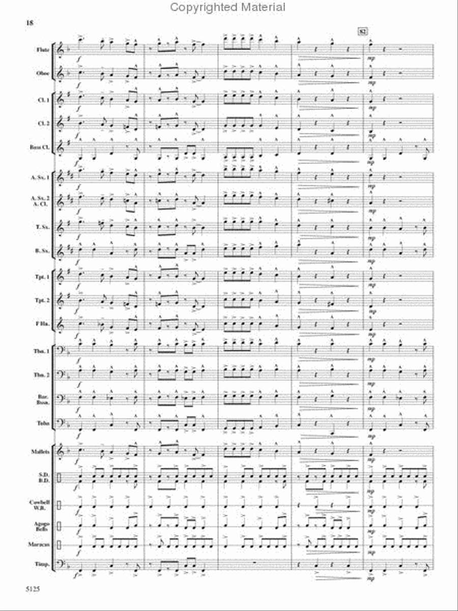 Deck the Halls With Chips and Salsa Concert Band scores gallery preview page 17