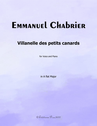 Villanelle des petits canards, by Chabrier, in A flat Major