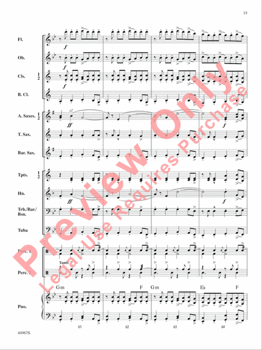 Tango Argentina Concert Band scores gallery preview page 16