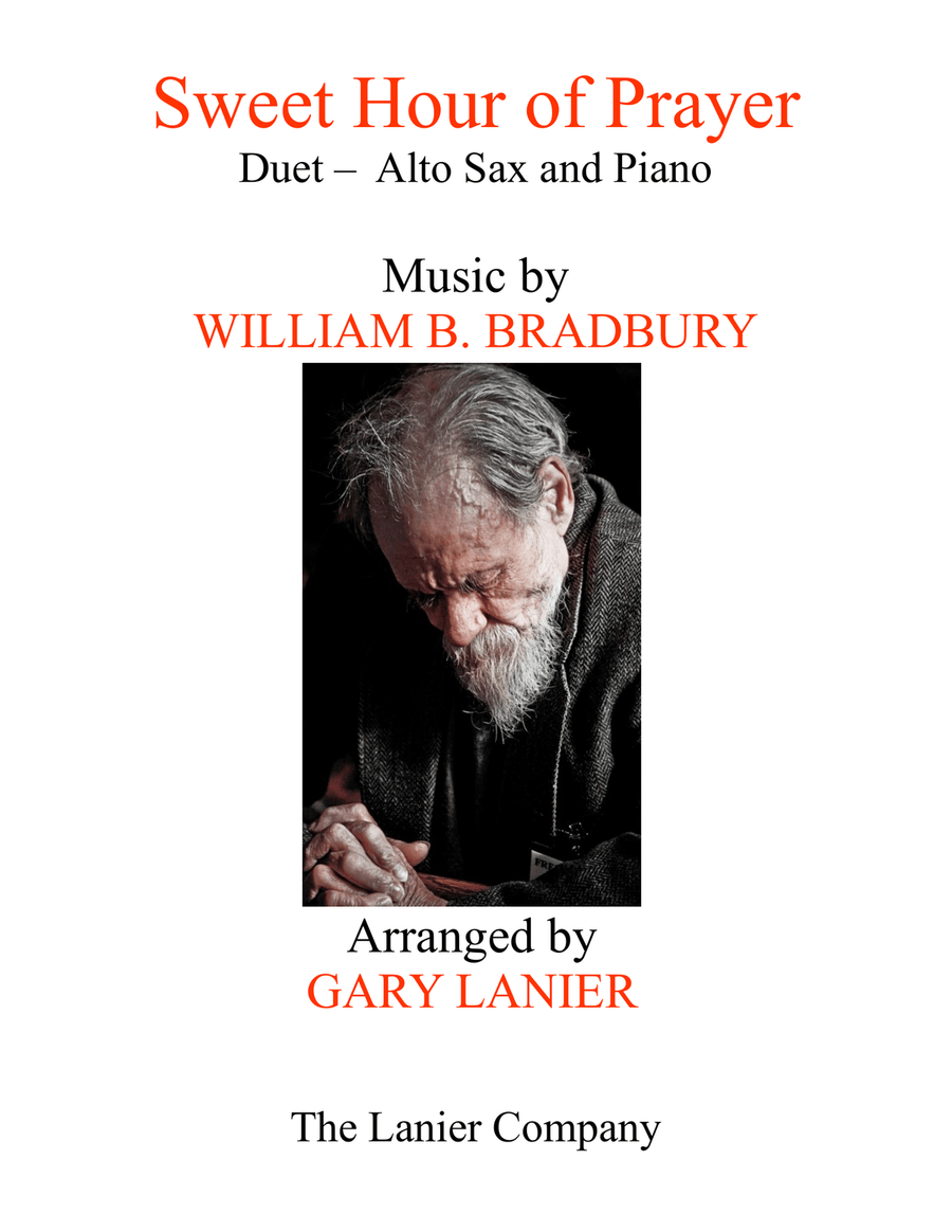 SWEET HOUR OF PRAYER (Duet – Alto Sax & Piano with Score/Part) Woodwind Duet scores gallery preview page 1