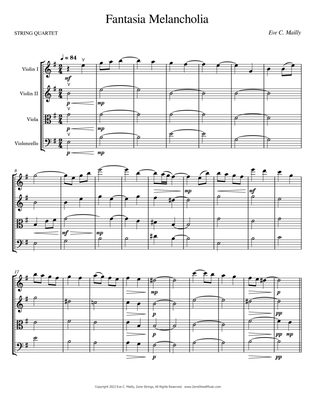 Fantasia Melancholia for String Quartet