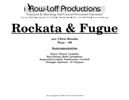 Rockata and Fugue w/Tutor Tracks