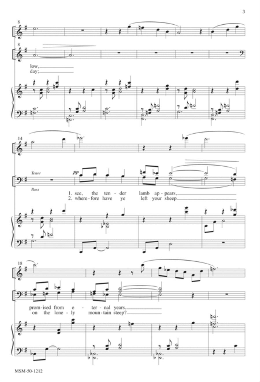 See Amid the Winter's Snow 4-Part scores gallery preview page 3