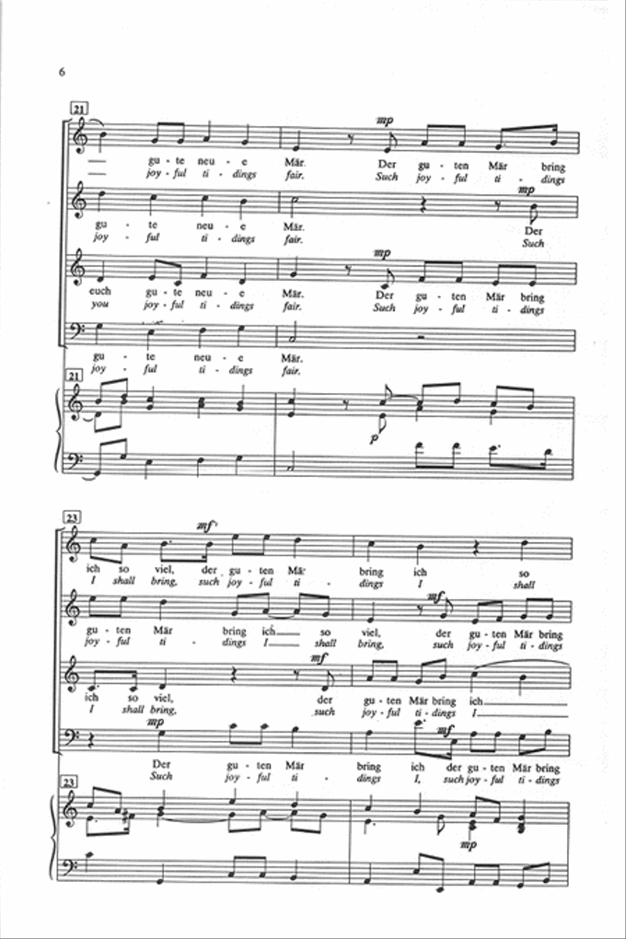 Vom Himmel Hoch (From Heav'n on High) (Vocal Score) Choir scores gallery preview page 5