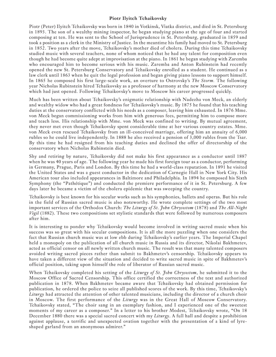 Cherubic Hymn [Kheruvimskaya] Divisi scores gallery preview page 1